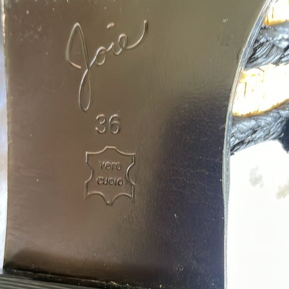 Joie flats sandals sliders EU 36 US 5,5/6 straw  cruise palm beach - Picture 7 of 7